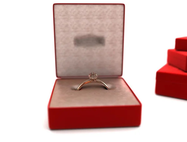 Ein Ring mit einem Stein — Stockfoto