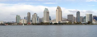 San Diego city panorama California. clipart