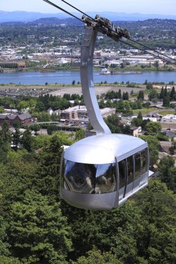 Aerial tram, Portland Oregon. clipart