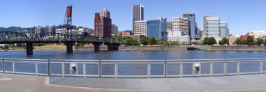 Skyline panorama, Portland Oregon. clipart