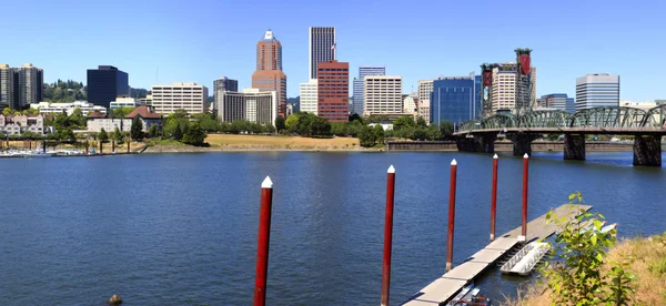 A panorama of downtown Portland Oregon. — Stock Photo, Image