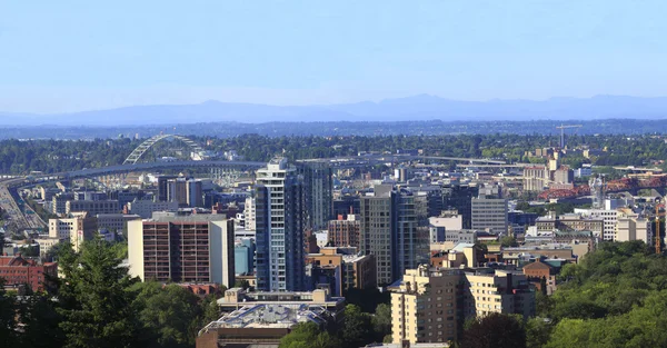 Nova construção de arranha-céus Portland Oregon . — Fotografia de Stock