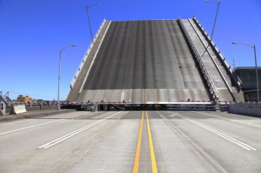 Raised bridge, Portland OR. clipart