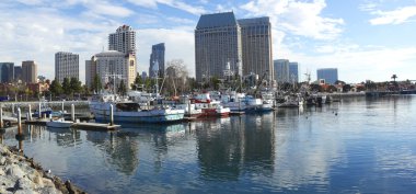 San Diego Marina panorama. clipart