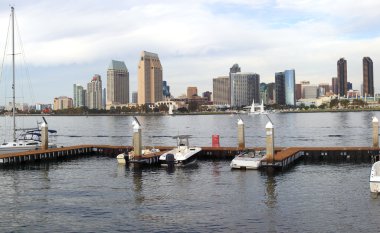 San Diego manzarası ve marina.