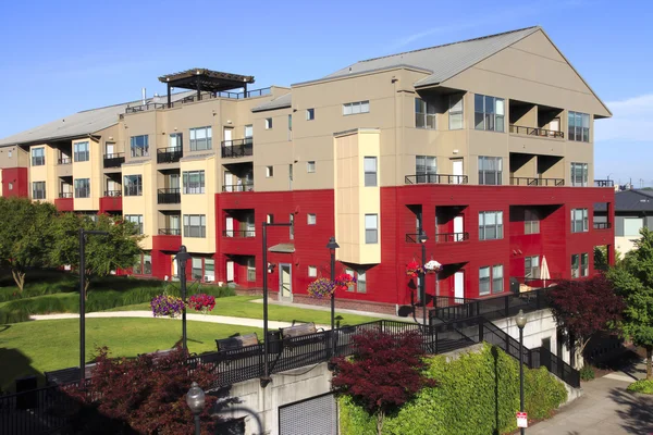 Edifícios residenciais, Portland OR . — Fotografia de Stock