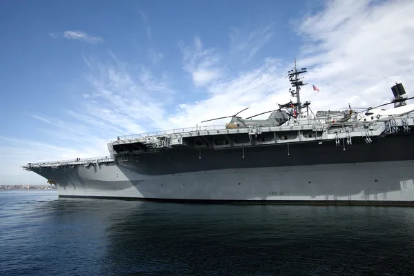 USS Мідвей Сан-Дієго Каліфорнія. Стокове Зображення