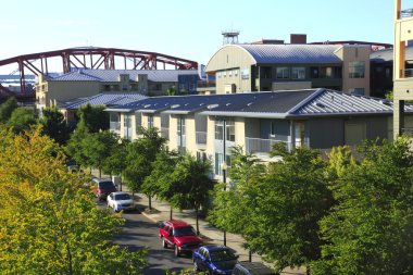 Residential buildings, Portland OR. clipart