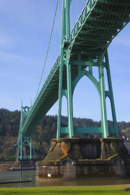The St. John bridge Portland OR. clipart