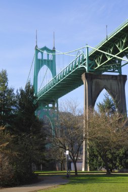 St. John bridge Portland OR. clipart