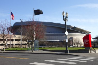 Blazer's stadium, Portland OR. clipart