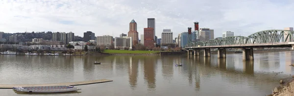 Portland panoramada ya. & hawthorne Köprüsü. — Stok fotoğraf