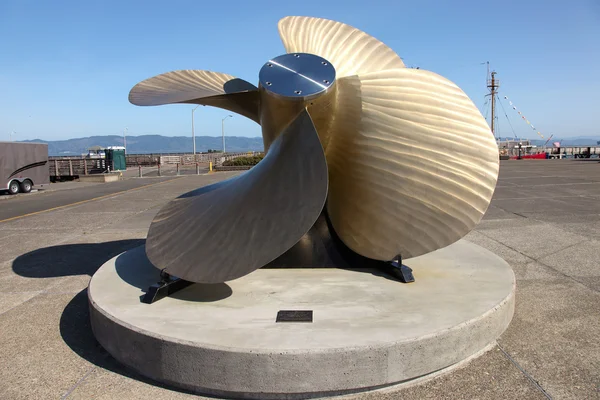 stock image Bronze propeller, Astoria Oregon.