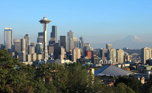 A skyline of downtown Seattle Washington. — Stock Photo, Image