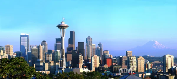 Panorama de Seattle skyline . Images De Stock Libres De Droits