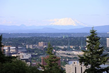 Mt. St. Helen's and north Portland OR. clipart