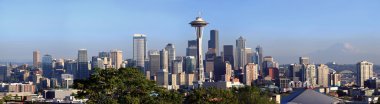 A panorama of Seattle Washington. clipart