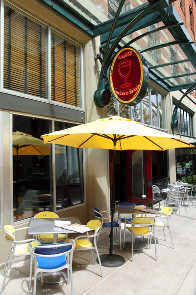Café ao ar livre, Portland OR . — Fotografia de Stock