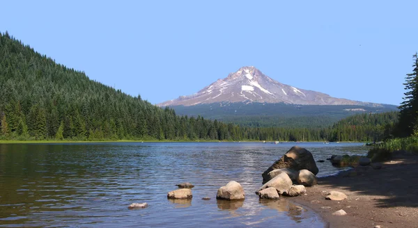Mount hood & trillium lake, of. — Stockfoto