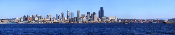 stock image Seattle skyline panorama and port area.