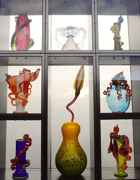 Arte de vidro em exposição . — Fotografia de Stock