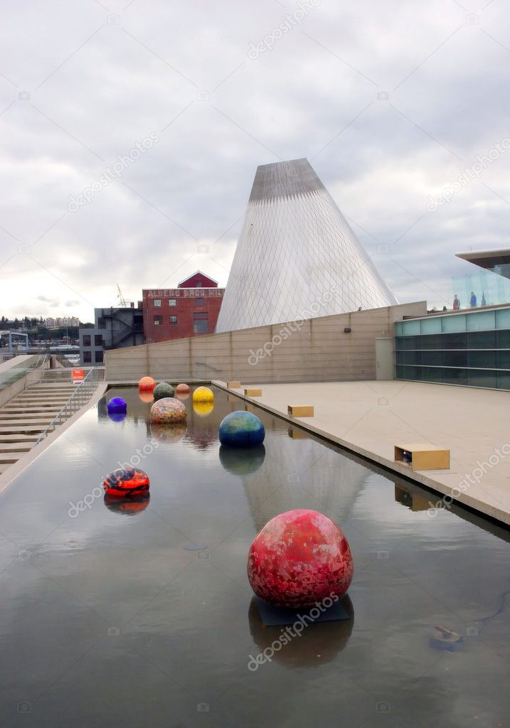 A glass museum in Tacoma Washington.