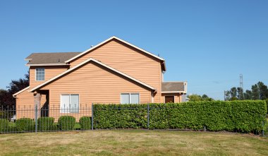 Houses in a suburb, Portland OR. clipart