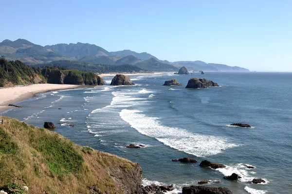Parque estadual Ecola, costa de Oregon e oceano Pacífico . — Fotografia de Stock