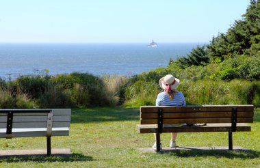 Visiting Ecola state park, Oregon. clipart