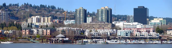 Downtown marina & beira-mar Portland OR . — Fotografia de Stock