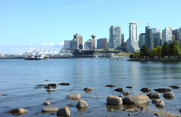 Vancouver BC from Stanley park, Canada. Stock Picture