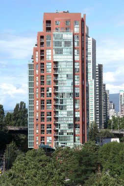 High rise residency Vancouver BC Canada. clipart