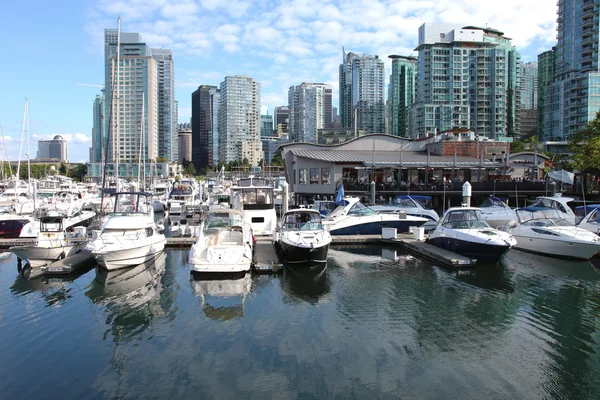 Vancouver BC downtown & marine, Canada. — Stock Photo, Image