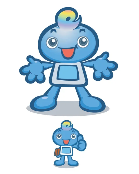 Stock vector Computer man