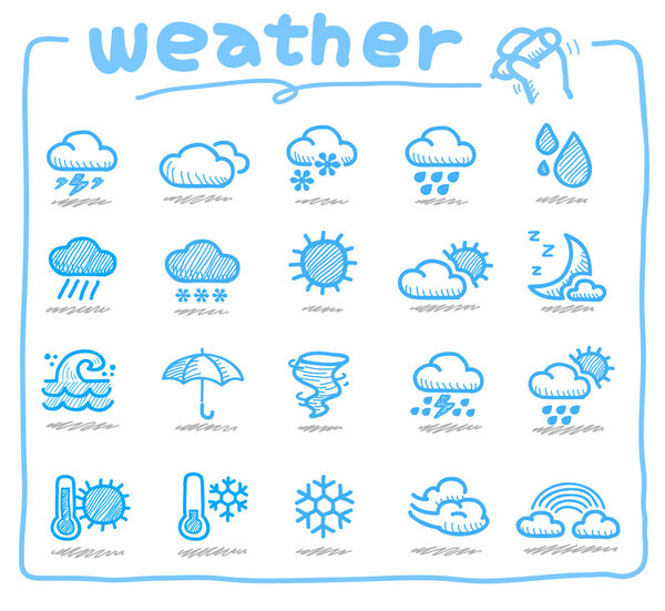Hand drawn weather icon