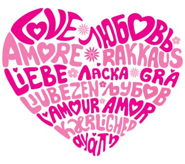 The language of love clipart