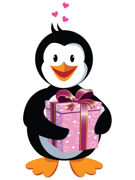 Симпатичний пінгвін — стоковий вектор