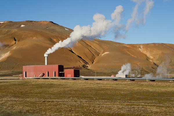 Geotermiska kraftverk — Stockfoto