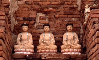 Buddha statues clipart