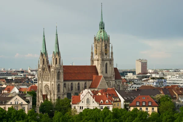 Münih'teki St. pauls church — Stok fotoğraf