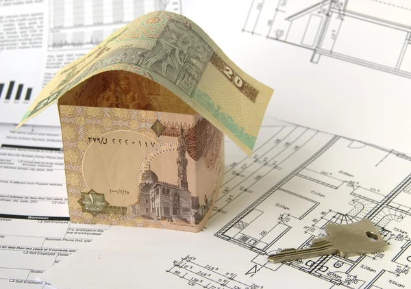 Financiamento da construção doméstica — Fotografia de Stock