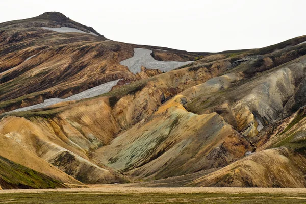 Barevné hory landmannalaugar — Stock fotografie