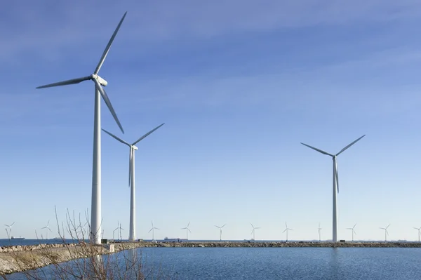 Drei Windmühlen in Kopenhagen — Stockfoto