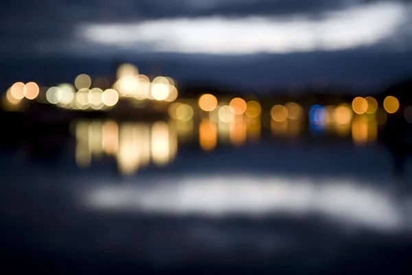 stock image Abstract city lights at night out of focus