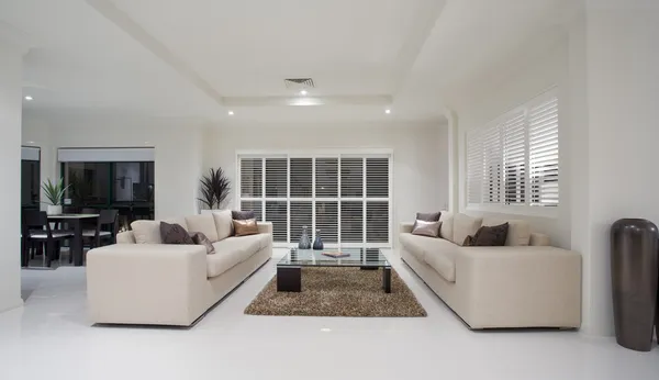 Luxury home living room interior — Stock Photo, Image