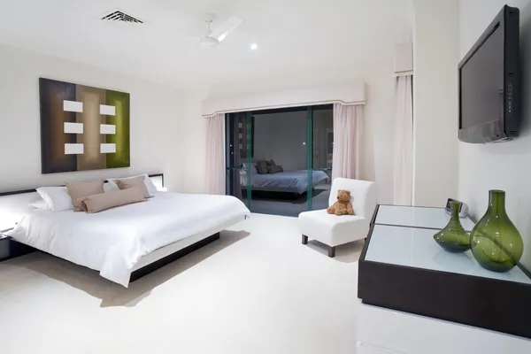Sypialnia w luksusowych rezydencji — Zdjęcie stockowe