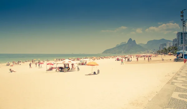 Пляж Ипанема Рио-де-Жанейро Бразилия — стоковое фото
