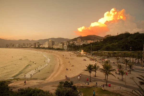 Παραλία Ipanema Ρίο ντε Τζανέιρο στη Βραζιλία — Φωτογραφία Αρχείου