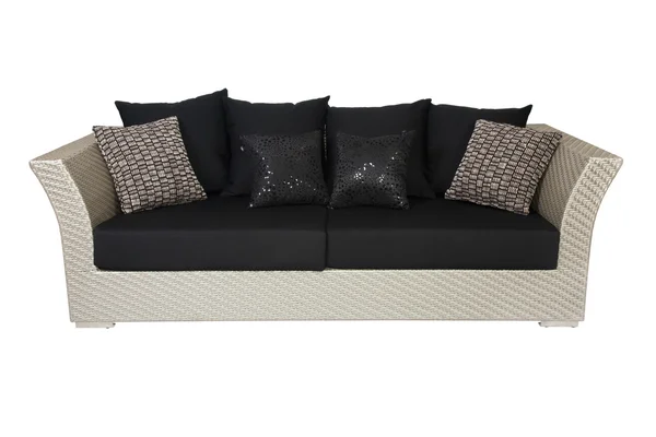 Modern soffa på vita — Stockfoto