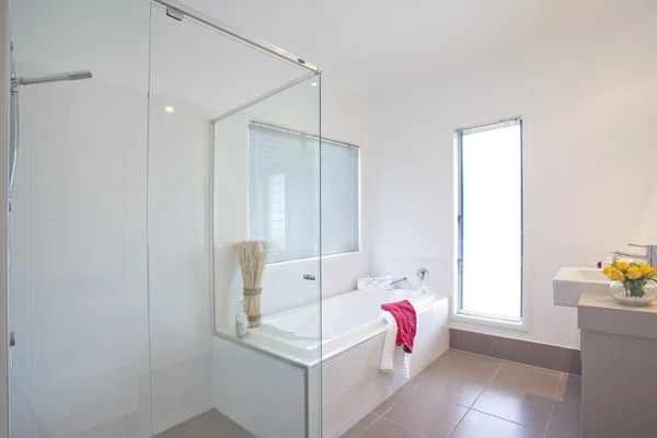 Baño en casa adosada moderna — Foto de Stock